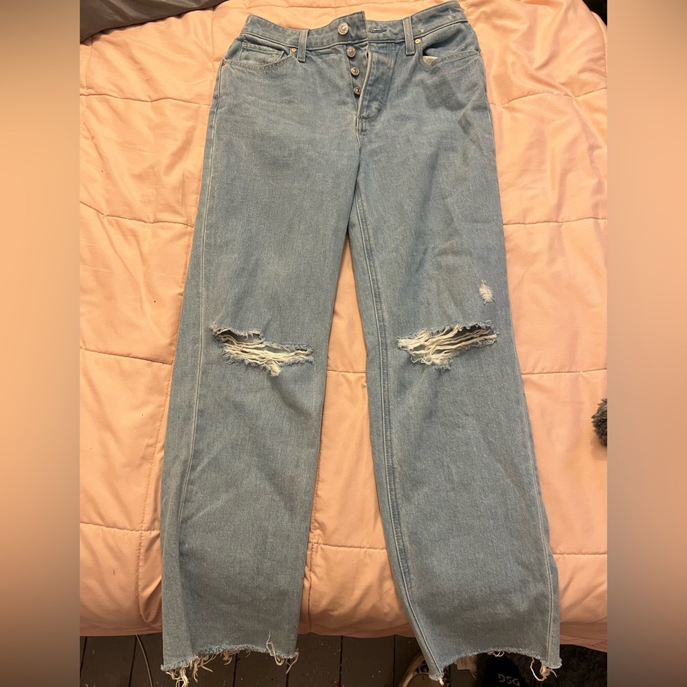 Paige Straight Ankle Jeans